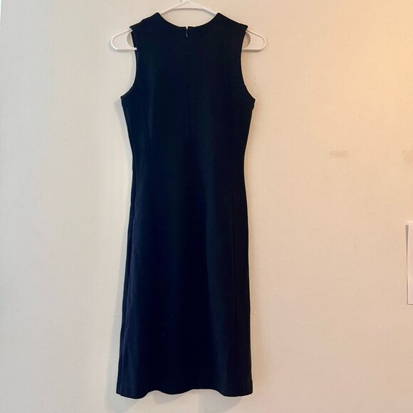 Banana Republic Black Sheath Dress Sz 0 - Picture 3 of 3